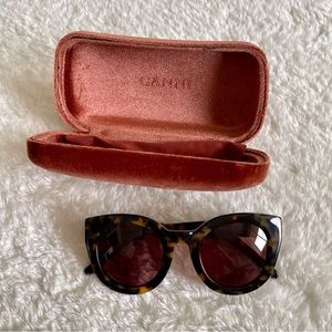 Ganni Fay tortoise sunglasses